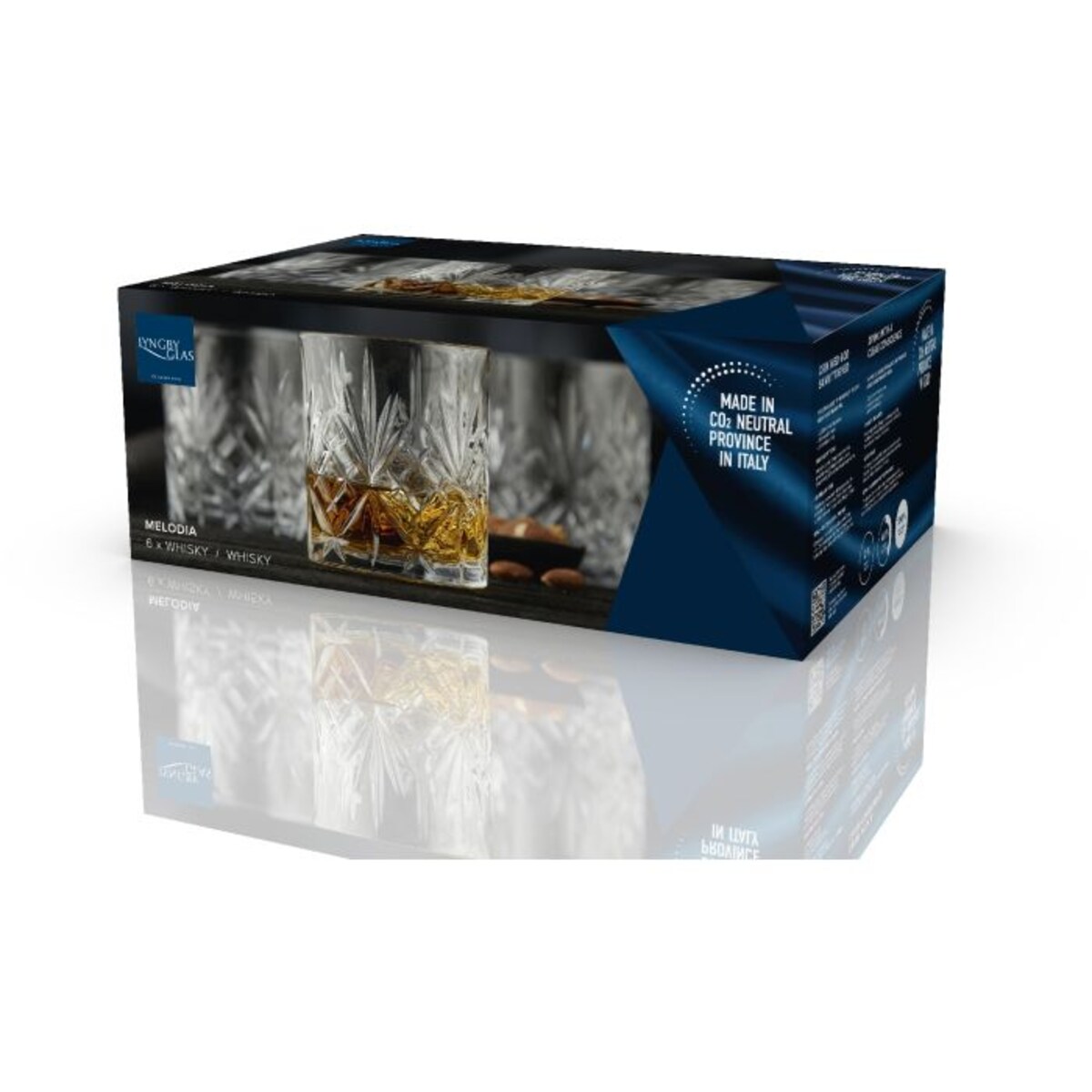 Szklanki do whisky ze szkła kryształowego Melodia 310 ml 6 sztuk 916107