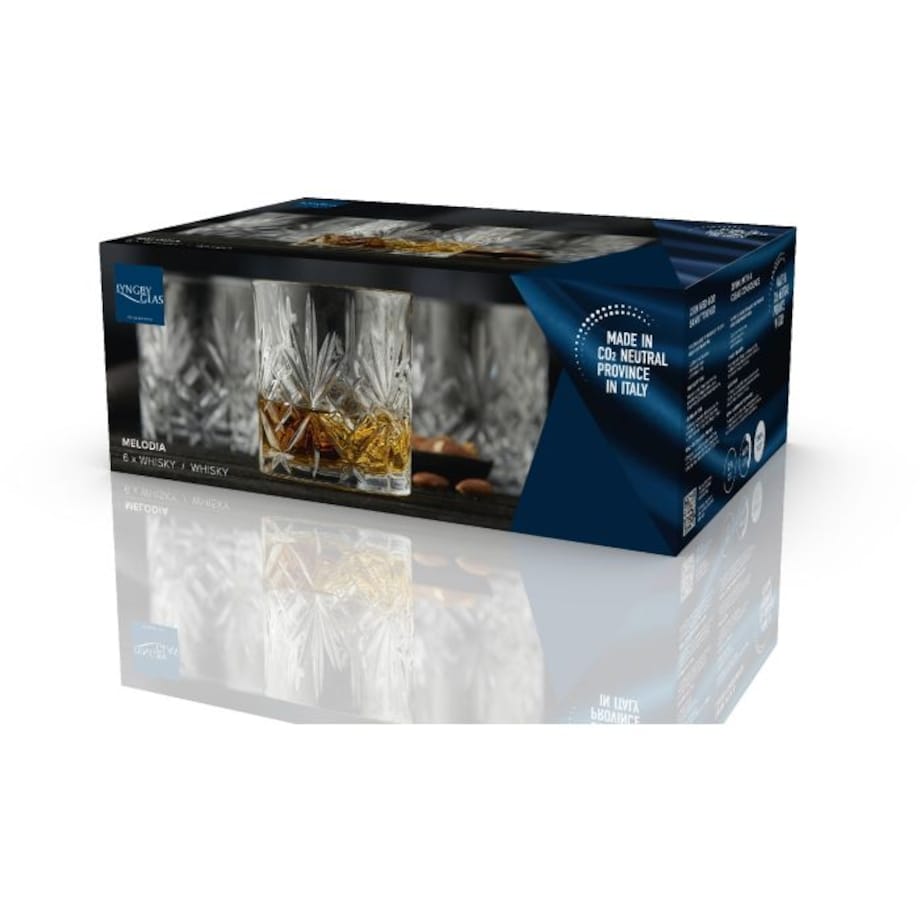 Szklanki do whisky ze szkła kryształowego Melodia 310 ml 6 sztuk 916107
