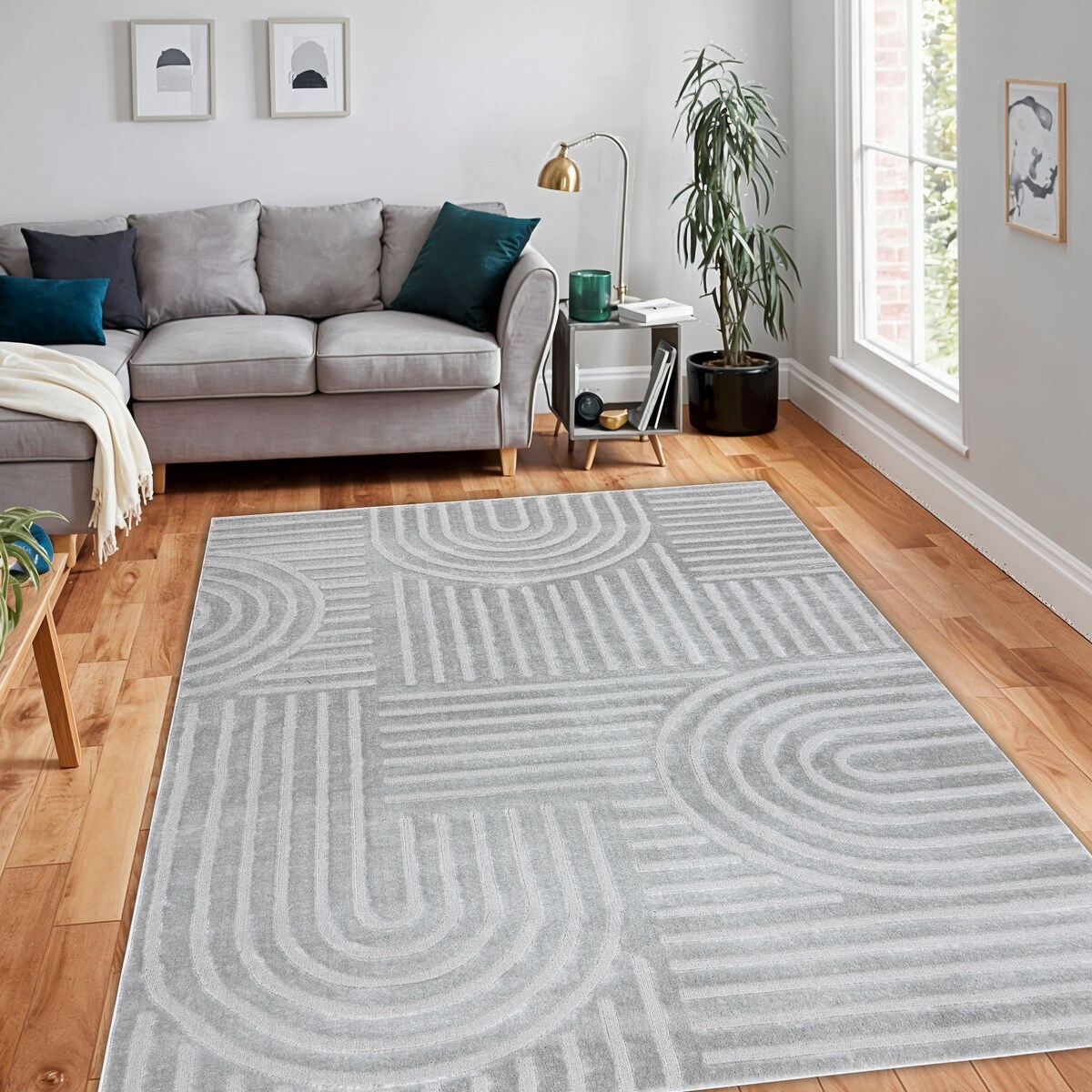 Dywan BALANCE 1918 szary - Geometryczny, 120x170 cm