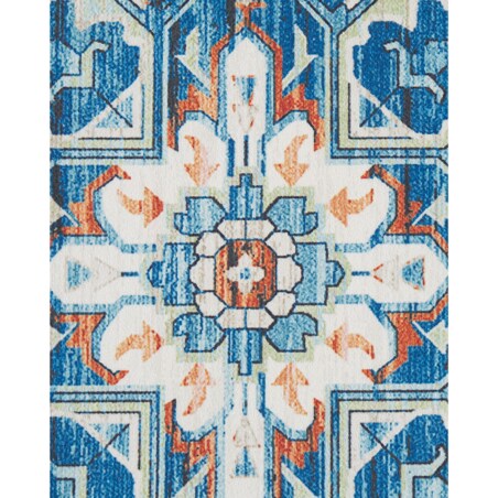 Dywan 80 x 240 cm niebiesko-pomarańczowy RITAPURAM