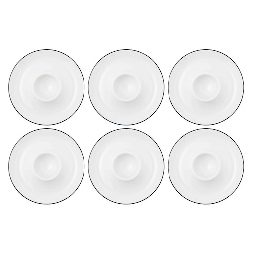 SELTMANN LIDO BLACK LINE Zestaw 6 podstawek na jajko 12.5 cm