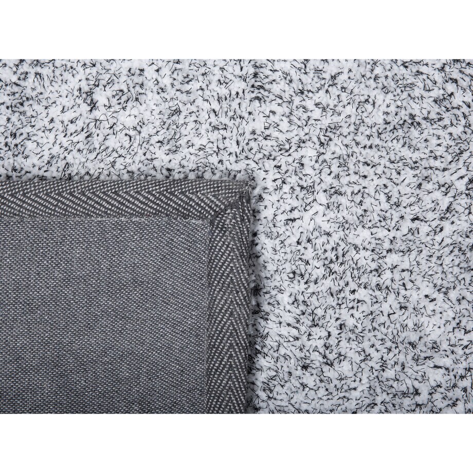 Dywan shaggy 200 x 200 cm szary melanż DEMRE