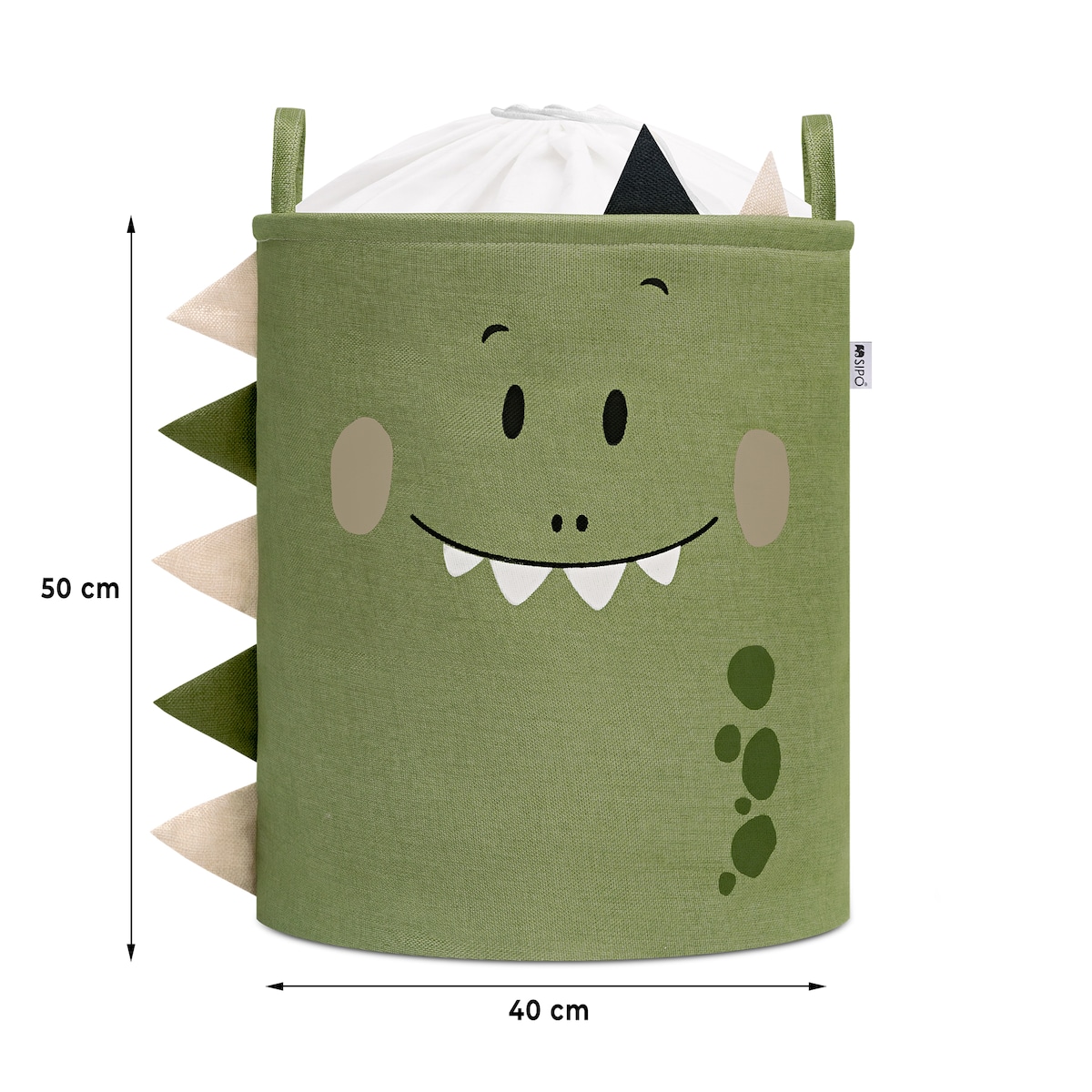 kosz na zabawki sipo, wersja premium, zamykany na ściągacz, dino, xxl