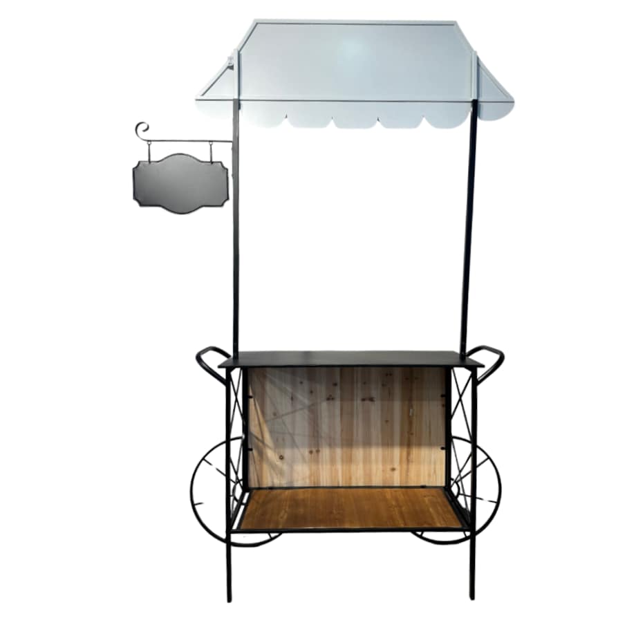 Dekoracja metalowa - stragan bożonarodzeniowy 215x150x41 cm STALLO