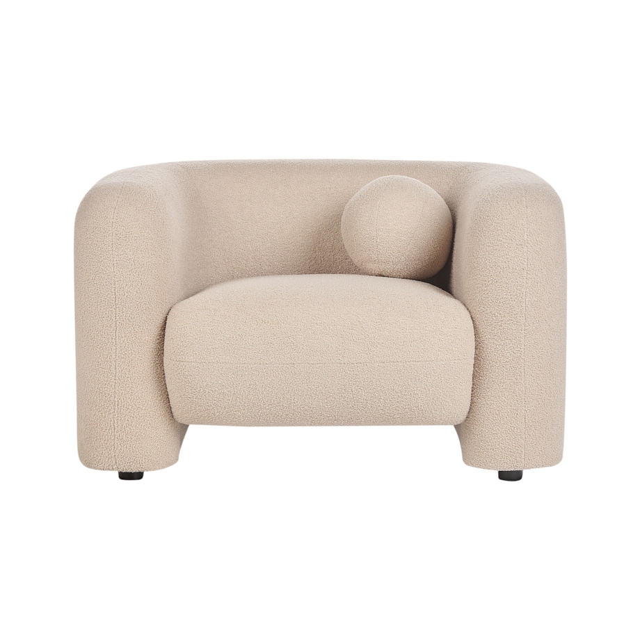 Fotel LEIREN Boucle Beżowy