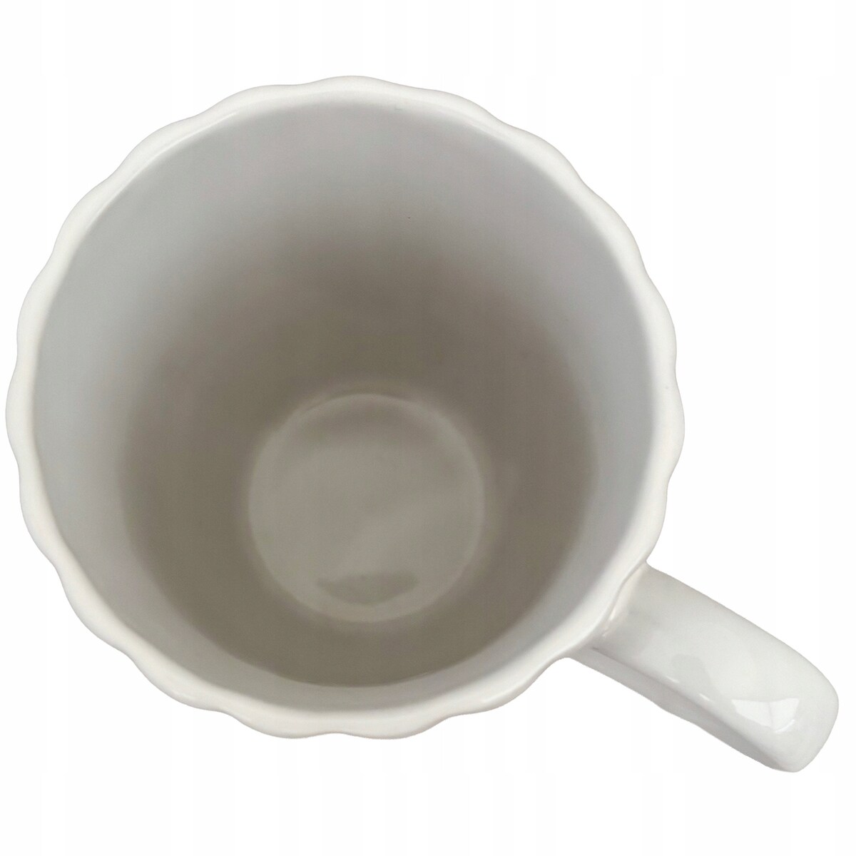 KUBEK CERAMICZNY BIAŁY 500ml do kawy herbaty na prezent skandynawski