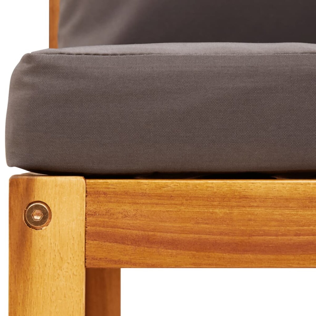 vidaXL Narożna sofa ogrodowa z poduszkami, drewno akacjowe i lina