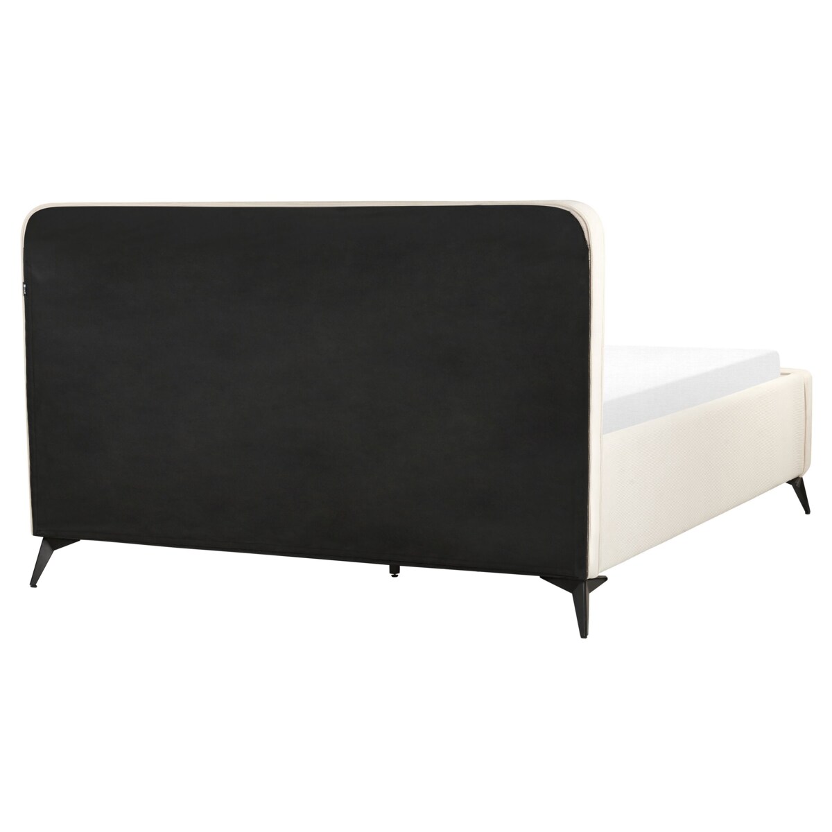 Łóżko tapicerowane 160 x 200 cm beżowe VALOGNES