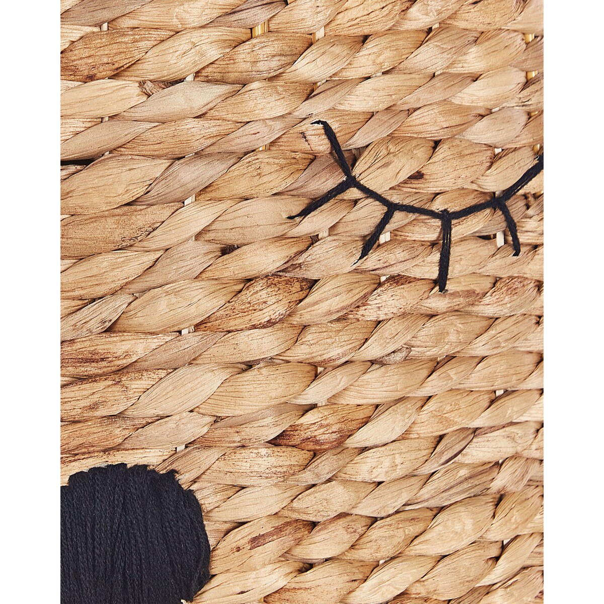 Kosz pleciony miś z hiacyntu wodnego naturalny SAMBUR