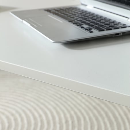 Biurko Elektryczne Podnoszone Białe 140 cm Regulowane Wysokości 72-118 cm