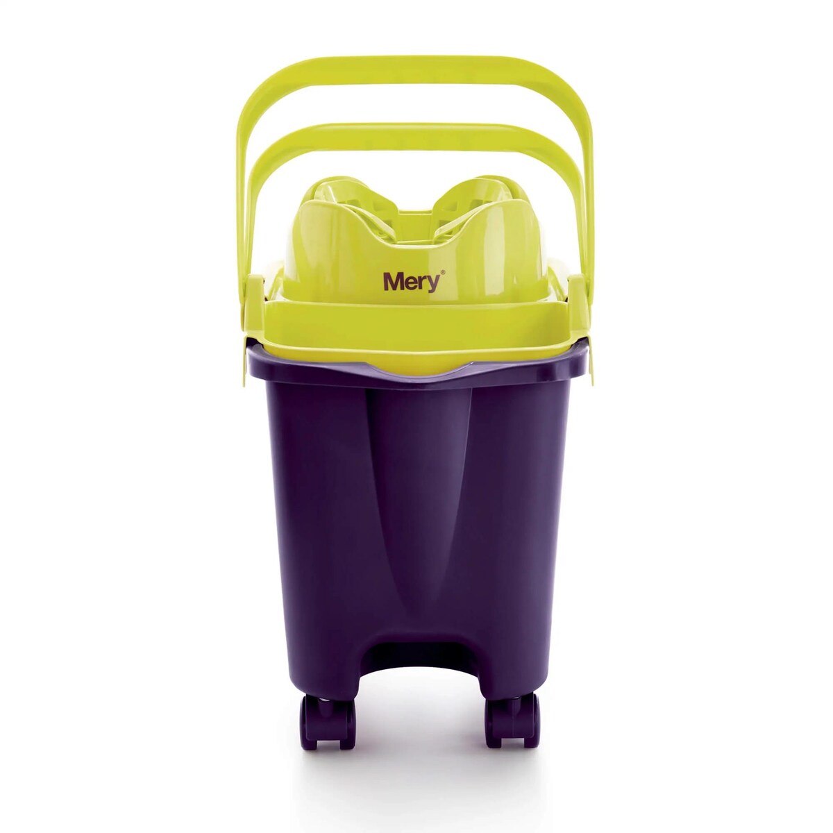 Prostokątne wiadro na kółkach 14 ltr z wyciskaczem i wkładem Mery