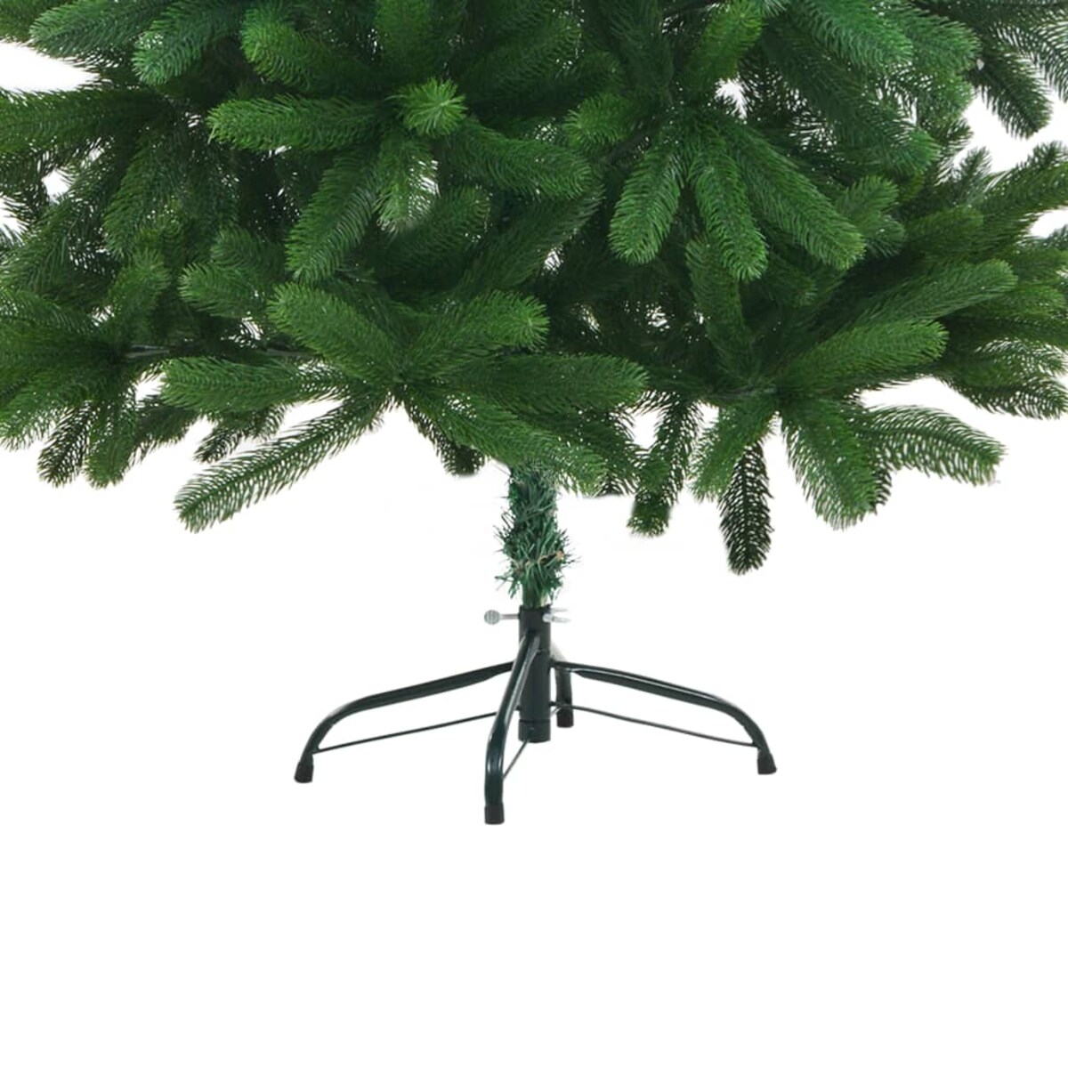 vidaXL Sztuczna choinka z lampkami i bombkami, 210 cm, zielona