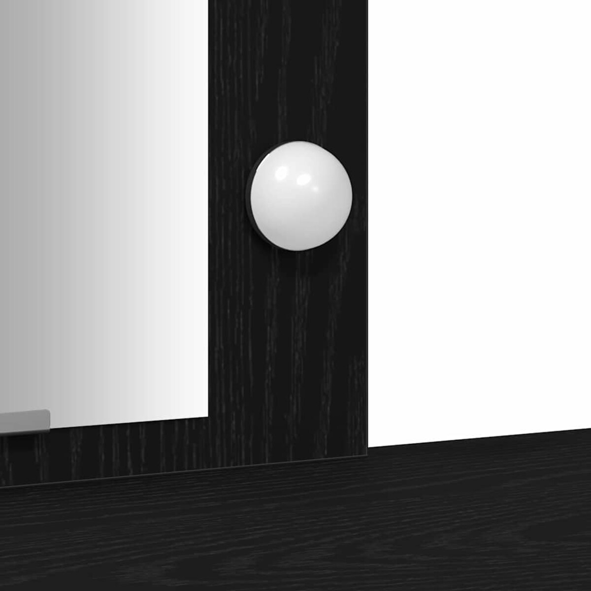 vidaXL Toaletka Czarny 102 x 33 x 135 cm Materiał drewnopochodny