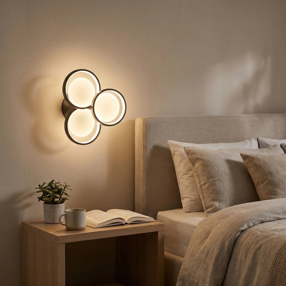 Lampa Sufitowa App1919-C Black Led Czarny, Metal, Tworzywo Sztuczne