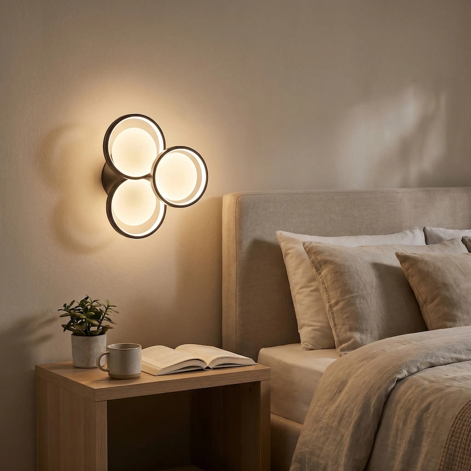 Lampa Sufitowa App1919-C Black Led Czarny, Metal, Tworzywo Sztuczne