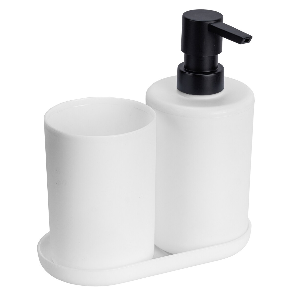 Zestaw łazienkowy, dozownik i kubek na szczoteczki, FANO, 350 ml