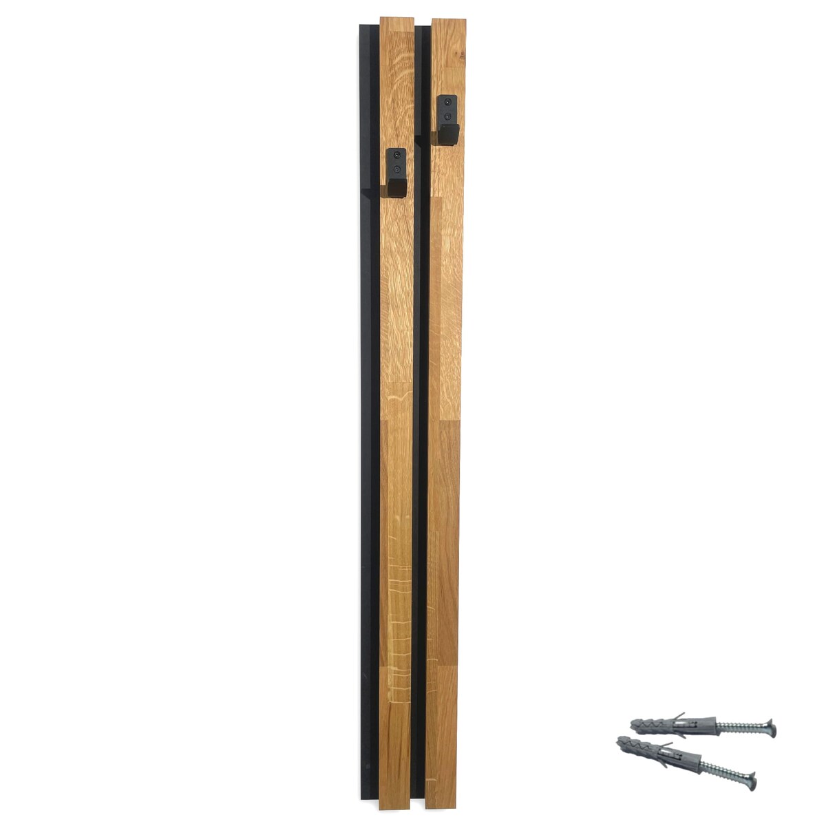 Drewniany wieszak na ubrania Lamele 98cm moduł 12cm