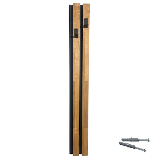 Drewniany wieszak na ubrania Lamele 98cm moduł 12cm