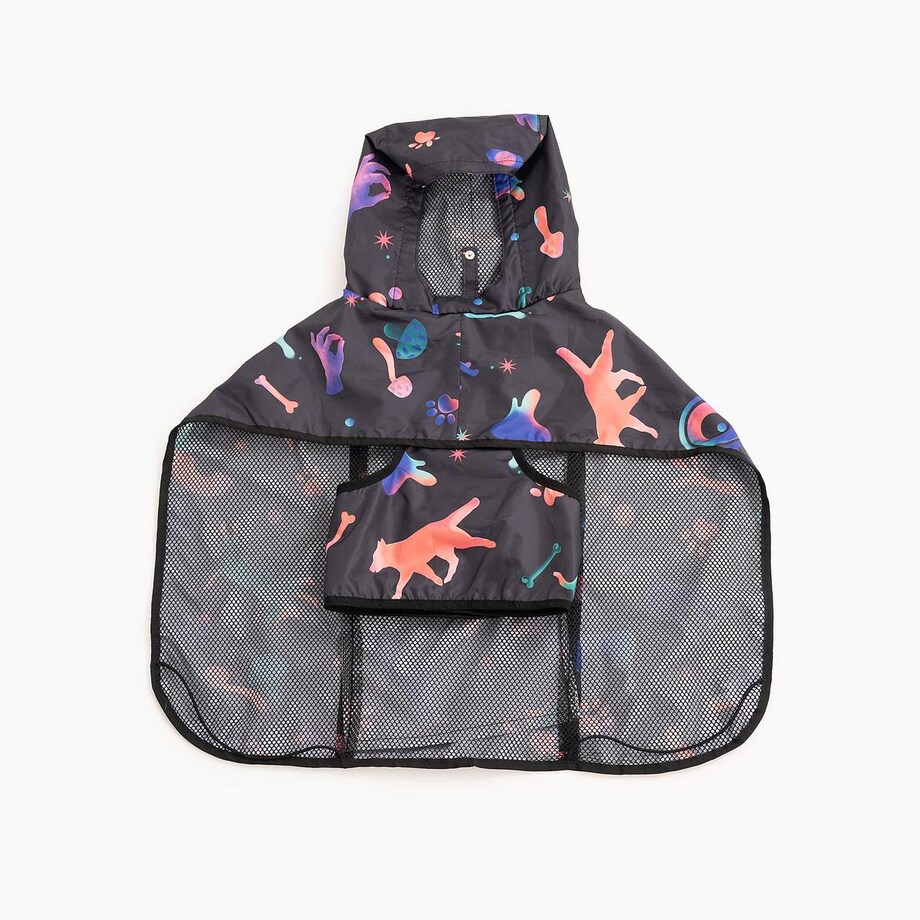 Płaszcz przeciwdeszczowy dla psa Psychodelia - Rozmiar: S