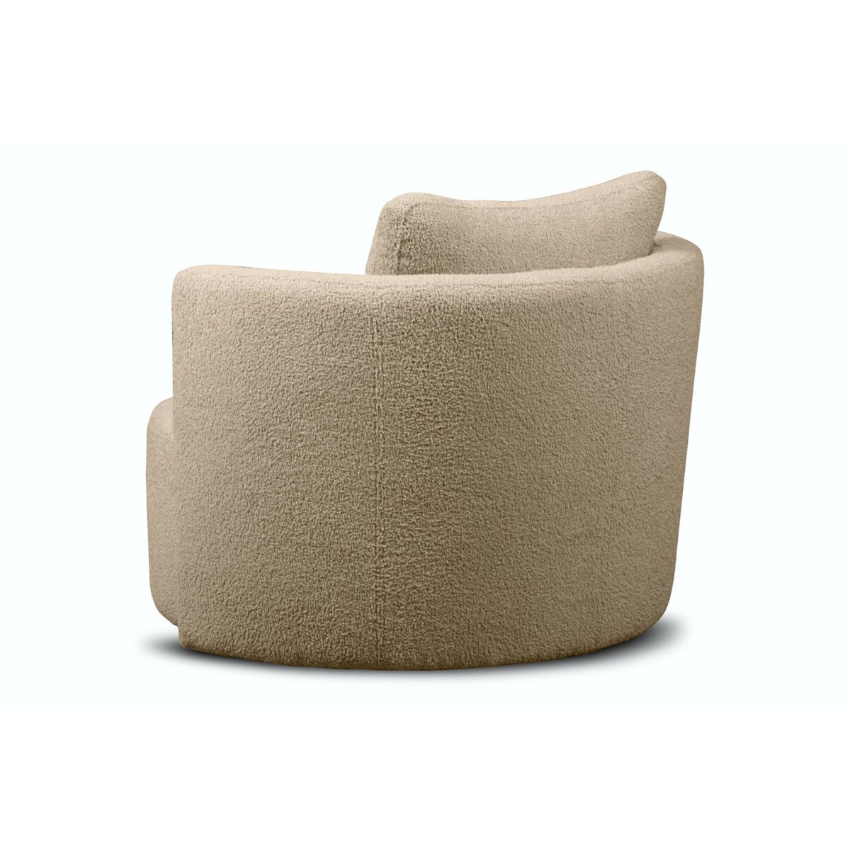 KONSIMO RAGGI Fotel obrotowy baranek beżowy