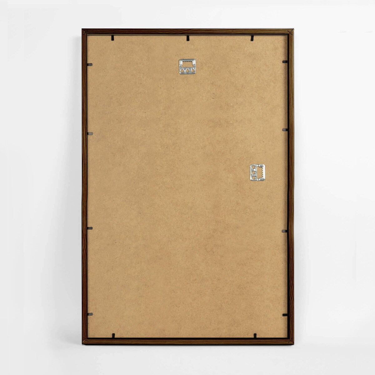 Ramka na zdjęcia 40x60 cm brązowa ciemna wisząca poziom pion rama MDF z plexi klasyczna ramka prostokątna