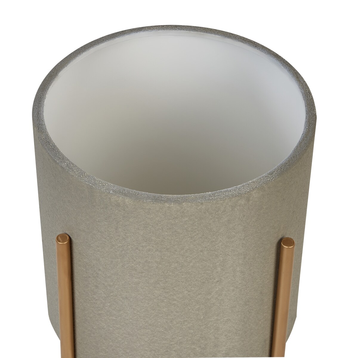 Donica na nóżkach HYBRIDUM Metal 33 cm Szary