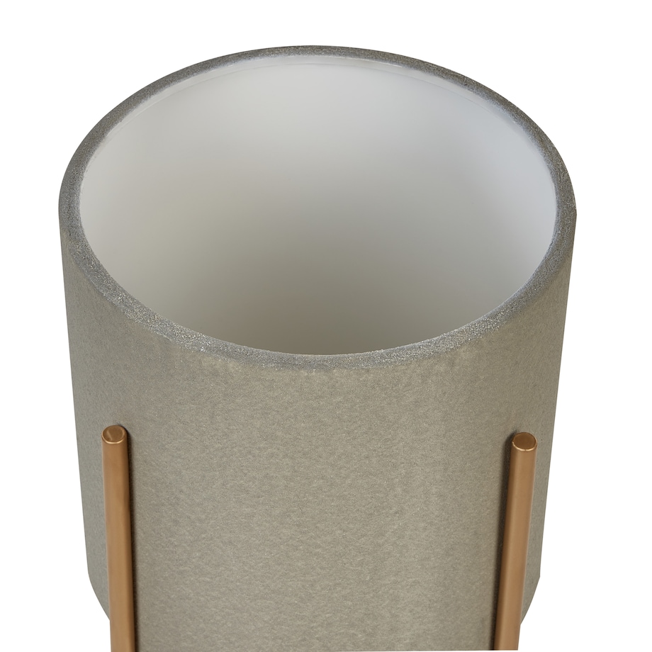 Donica na nóżkach HYBRIDUM Metal 33 cm Szary
