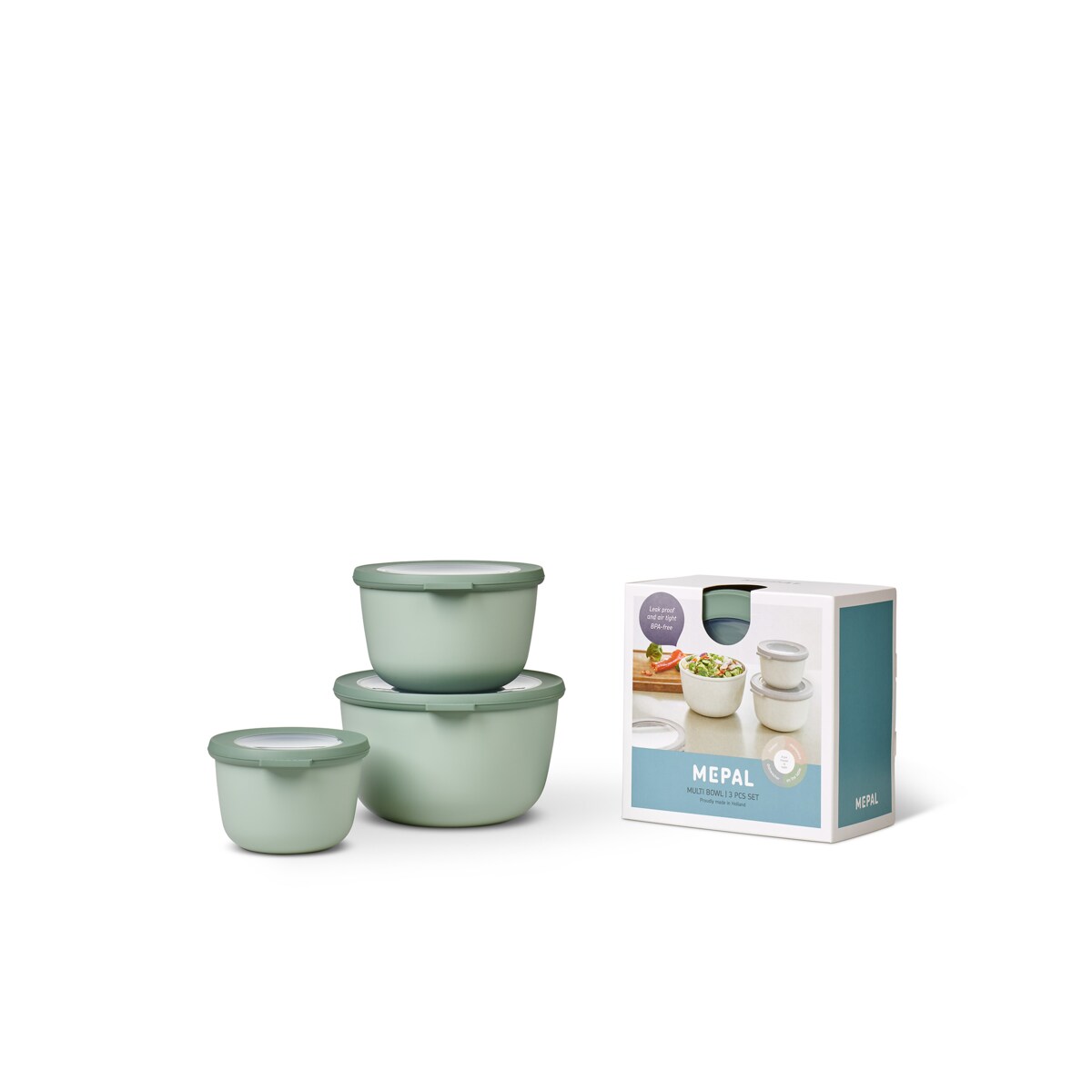 Zestaw 3 misek Cirqula okrągła 500 1000 2000 Nordic Jade 106231094700