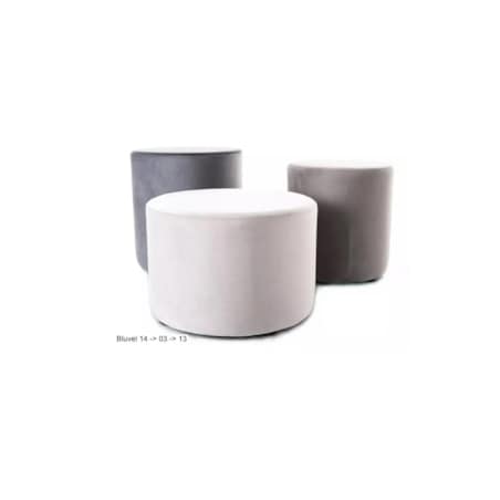 Pufa DOTI A VELVET szara