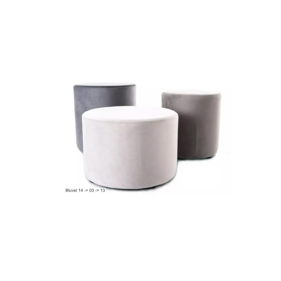 Pufa DOTI A VELVET szara