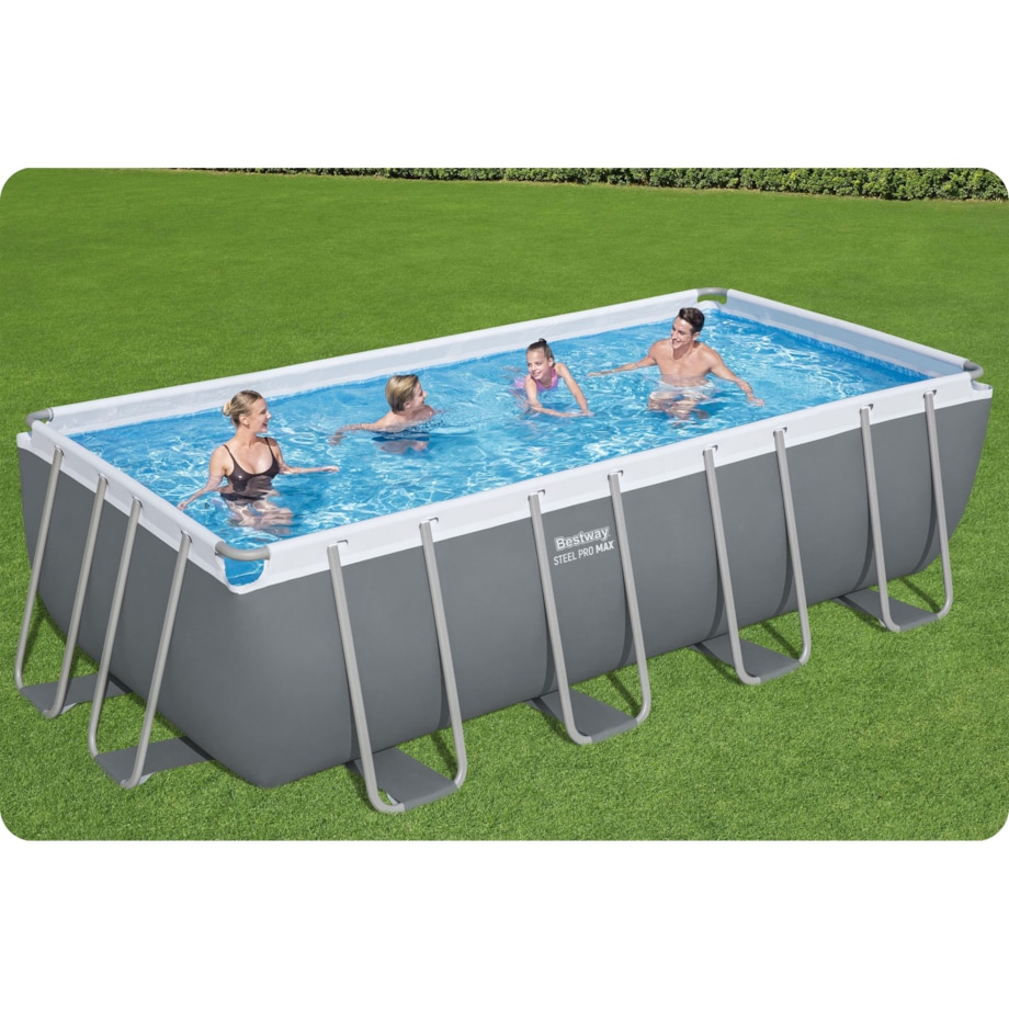 Basen ogrodowy stelażowy 488x244x122 Bestway 10w1