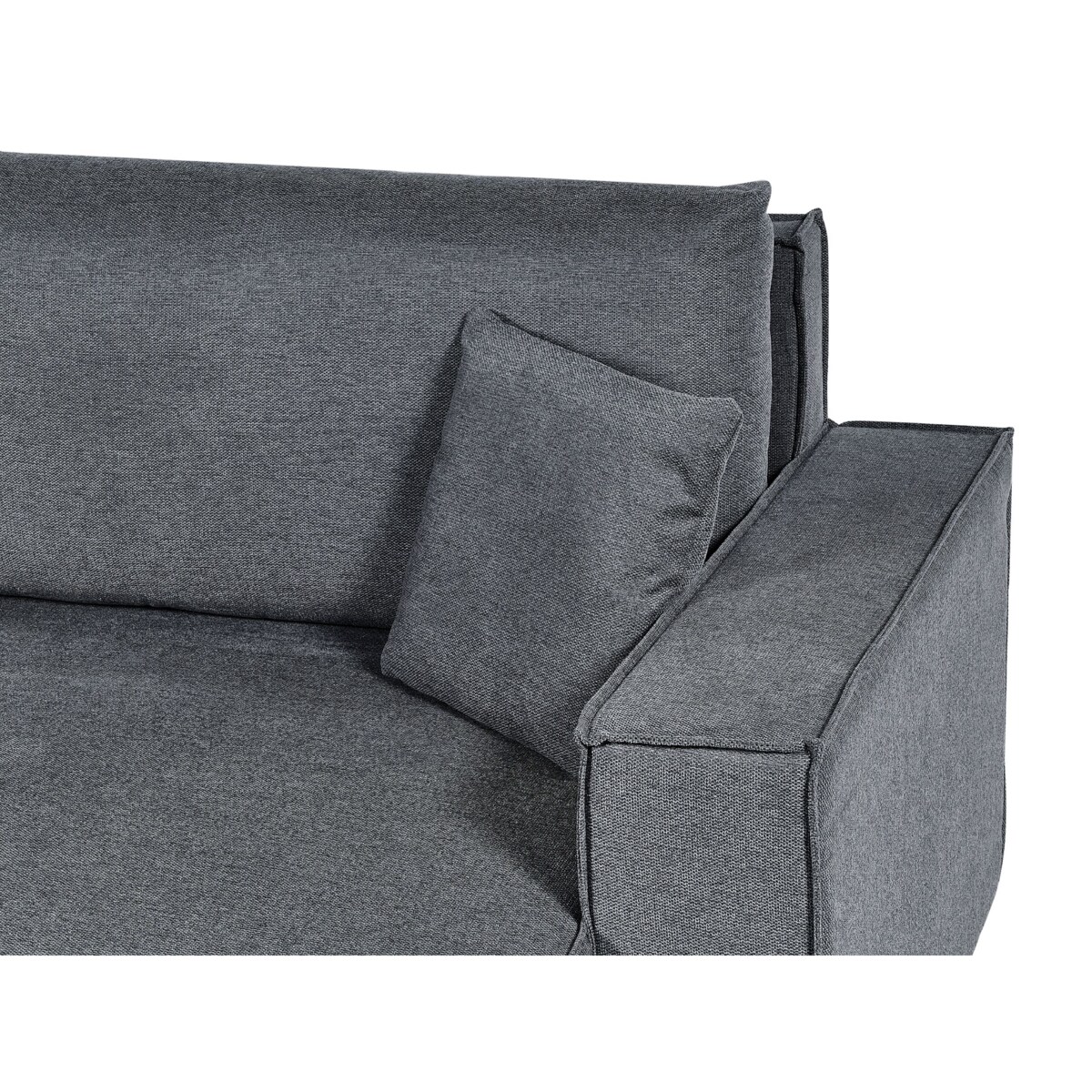 Narożnik lewostronny rozkładany z pojemnikiem ciemnoszary KARILA