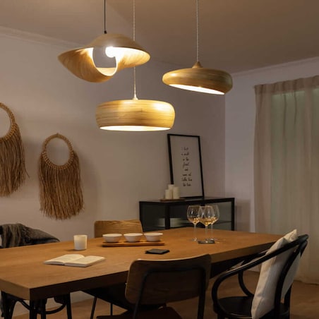 Jadalniana lampa wisząca japandi Boho ABR-NLW27-BH-E27 Abruzzo boho naturalny