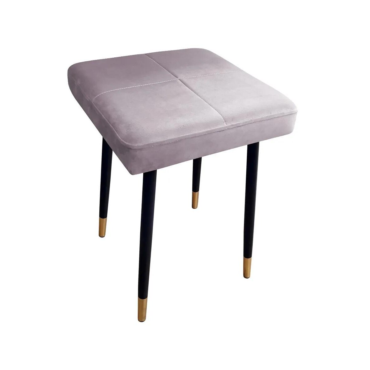 Taboret SQUARE 2 MG VELVET jasno różowy
