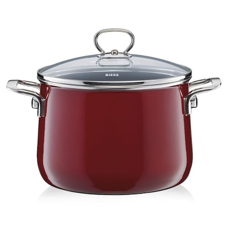 Riess garnek wysoki z pokrywą 24cm Rosso R0705008