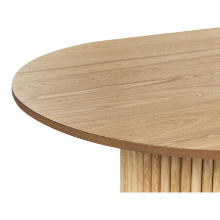 Stół do jadalni owalny 180 x 100 cm jasne drewno SHERIDAN
