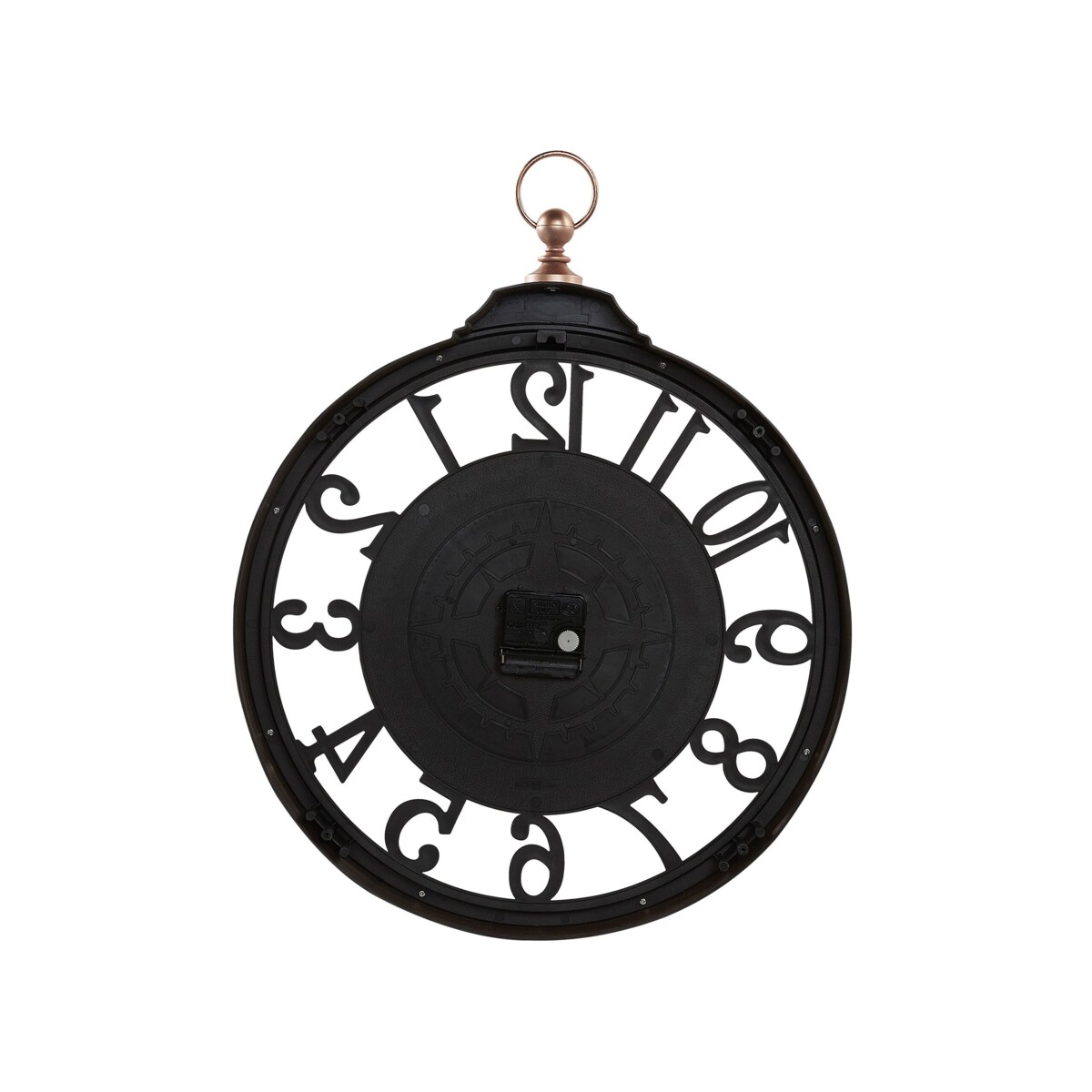 Zegar ścienny ø 44 cm czarny ALLOZA