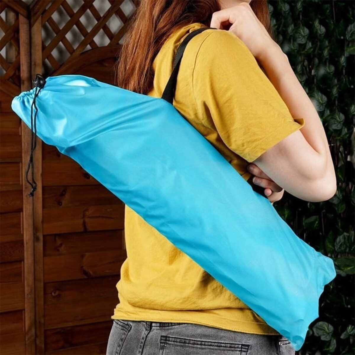 Leżak Plażowy Składany z Poręczną Torbą Kempingowy Ogrodowy Przenośny Fotel