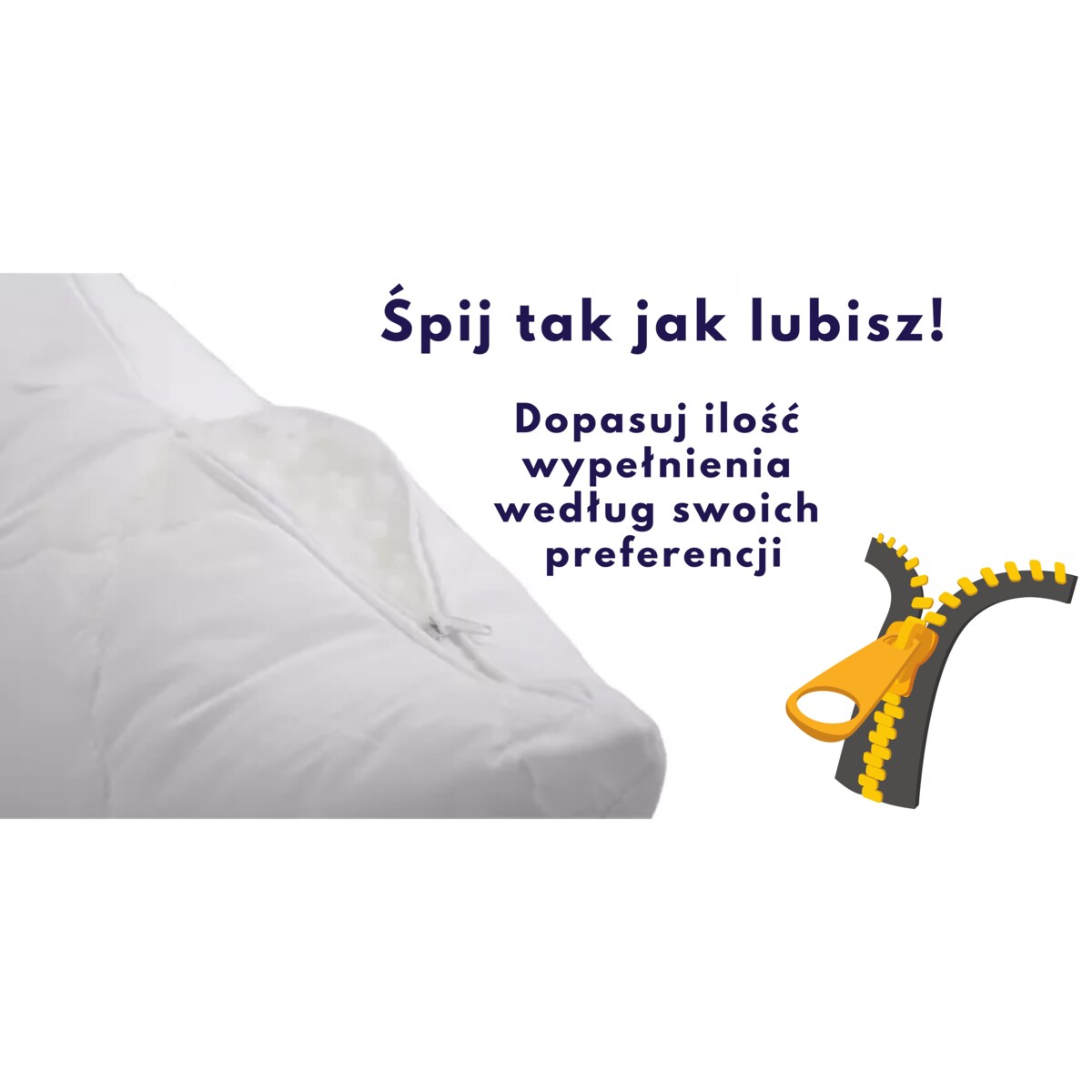 Poduszka regulowana 50x70 CLASSIC COMFORT Biała