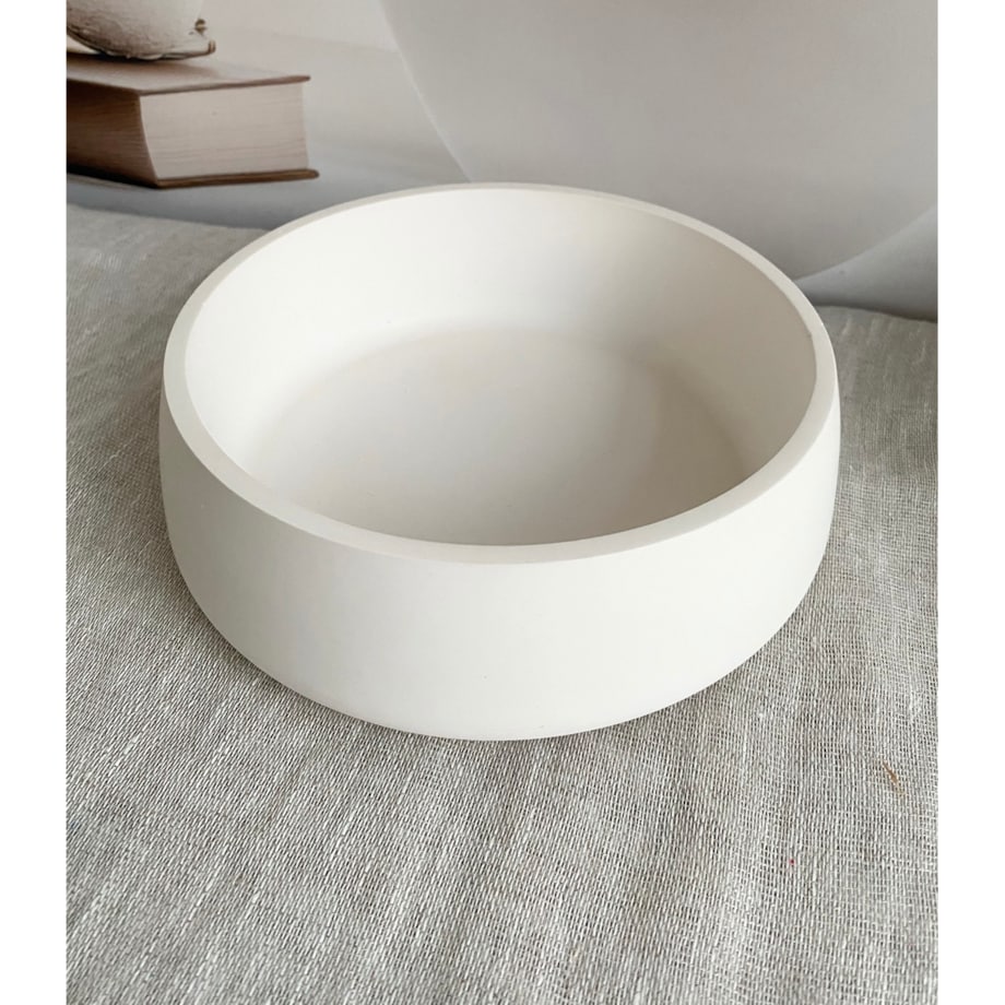 Podstawka/ misa dekoracyjna z gipsu średnica 180mm, wysokość 57mm