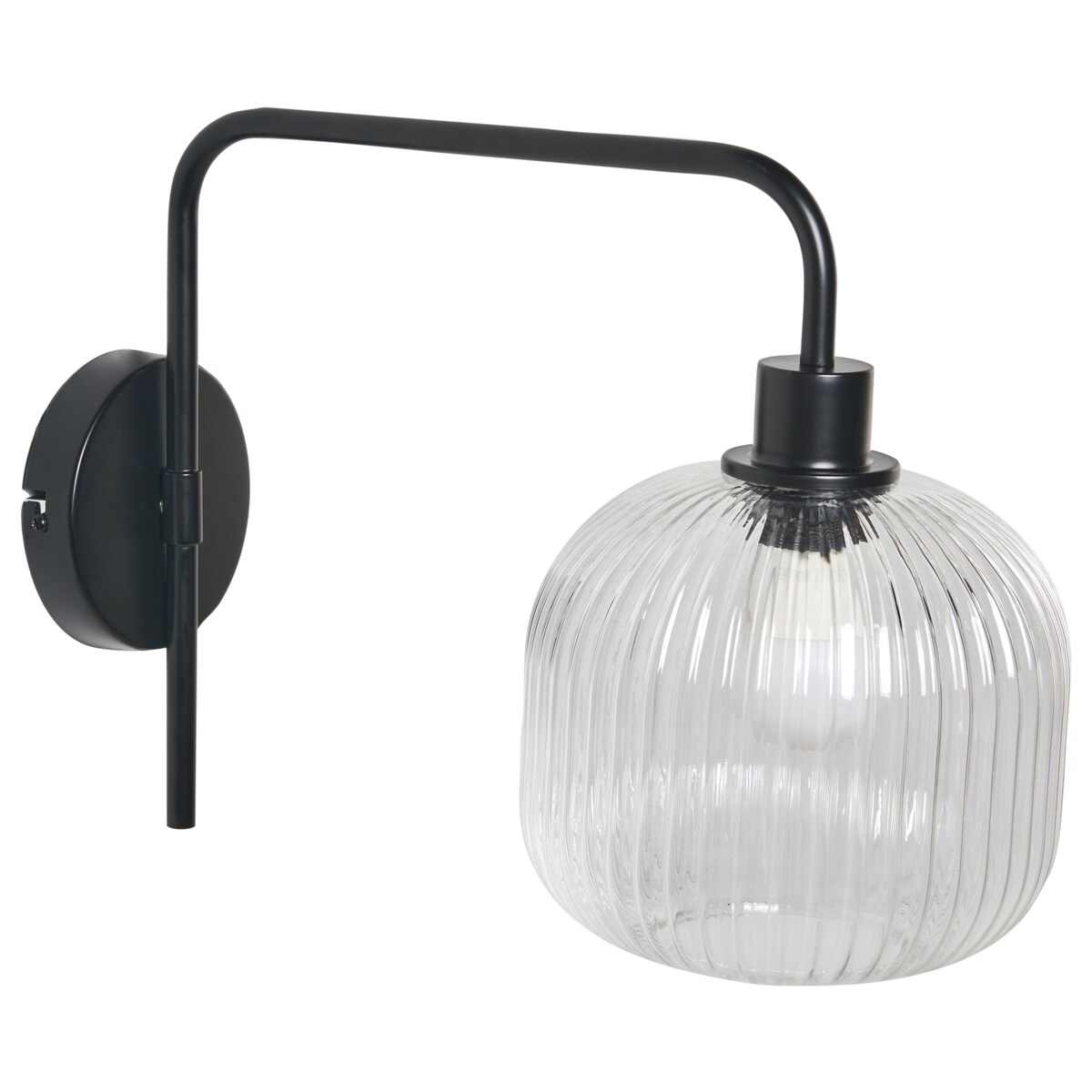 Zestaw 2 lamp ściennych COMAPALA Czarny Metal