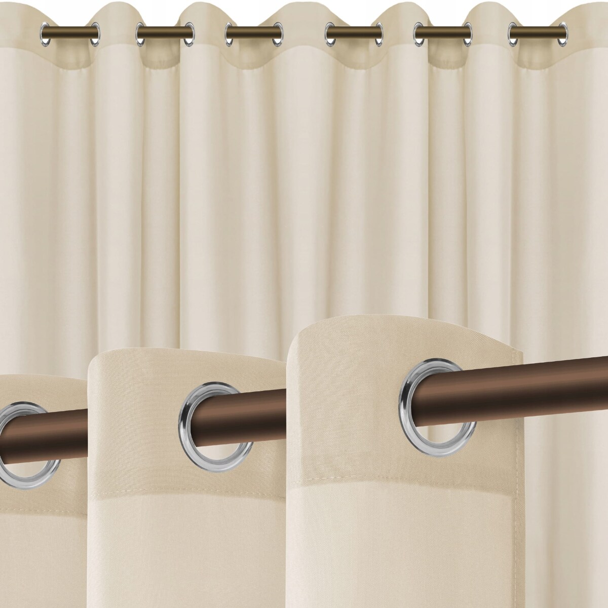 Zasłona Ogrodowa na Kółkach Przelotkach Gotowa Tarasowa Wodoodporna 140 x 250