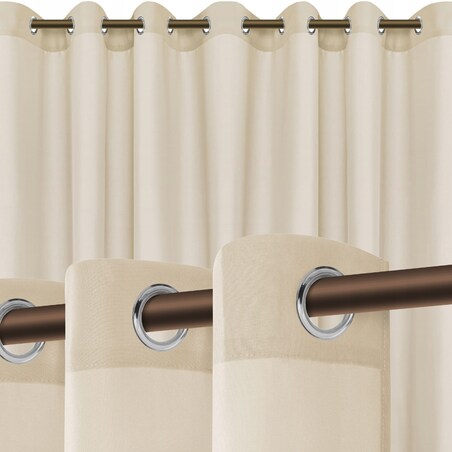 Zasłona Ogrodowa na Kółkach Przelotkach Gotowa Tarasowa Wodoodporna 140 x 250