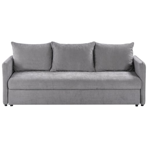 Sofa rozkładana HOLSEN Szary Tkanina