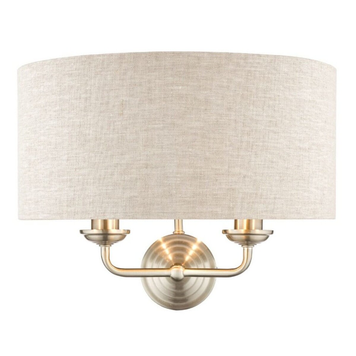 Pokojowy kinkiet ścienny Sorrento LA3727712-Q Laura Ashley naturalny nikiel