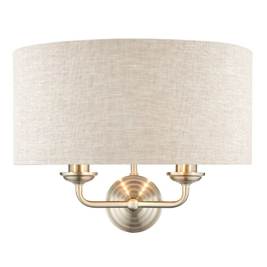 Pokojowy kinkiet ścienny Sorrento LA3727712-Q Laura Ashley naturalny nikiel