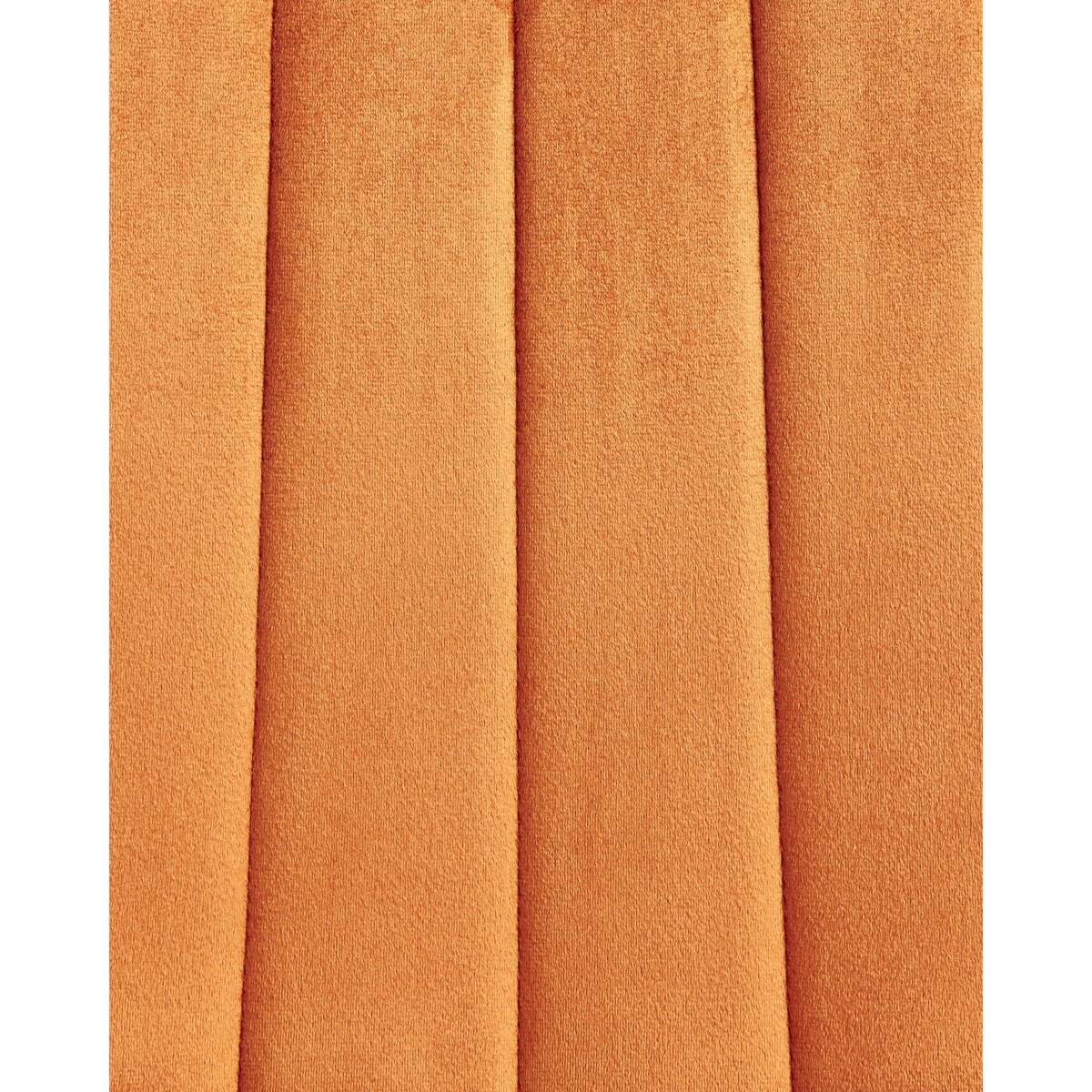 Zestaw 4 krzeseł do jadalni KALISPELL Welur Pomarańczowy