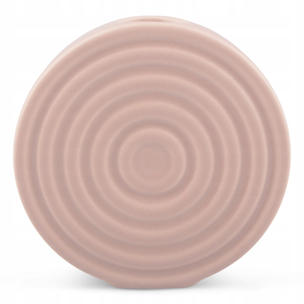 WAZON CIRCLE na różę CERAMICZNY różowy śr. 12cm