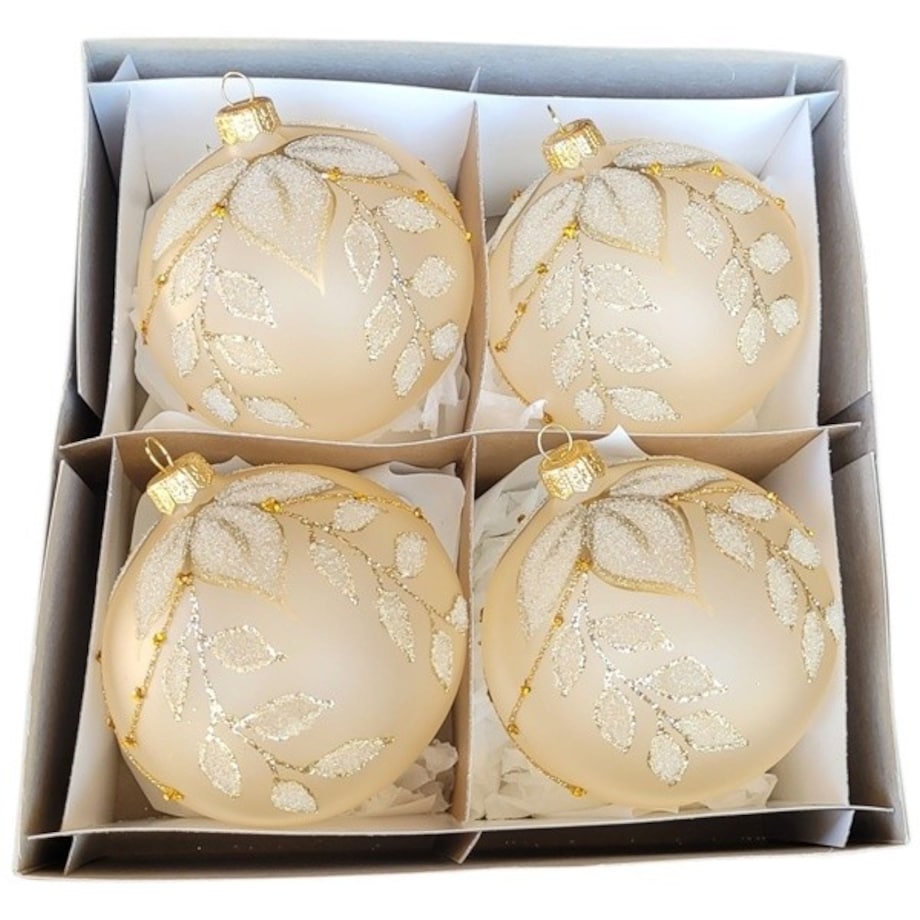 Bombka szklana 4 szt. Ø 100 mm LUSSO