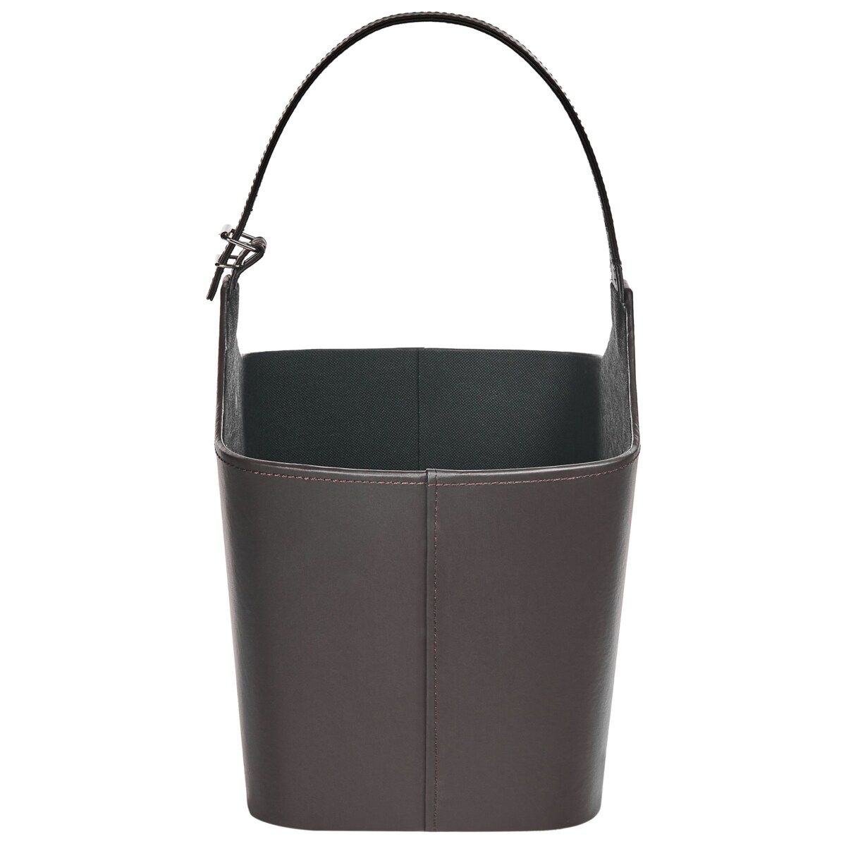 Kosz ekoskóra ciemnobrązowy ELAM